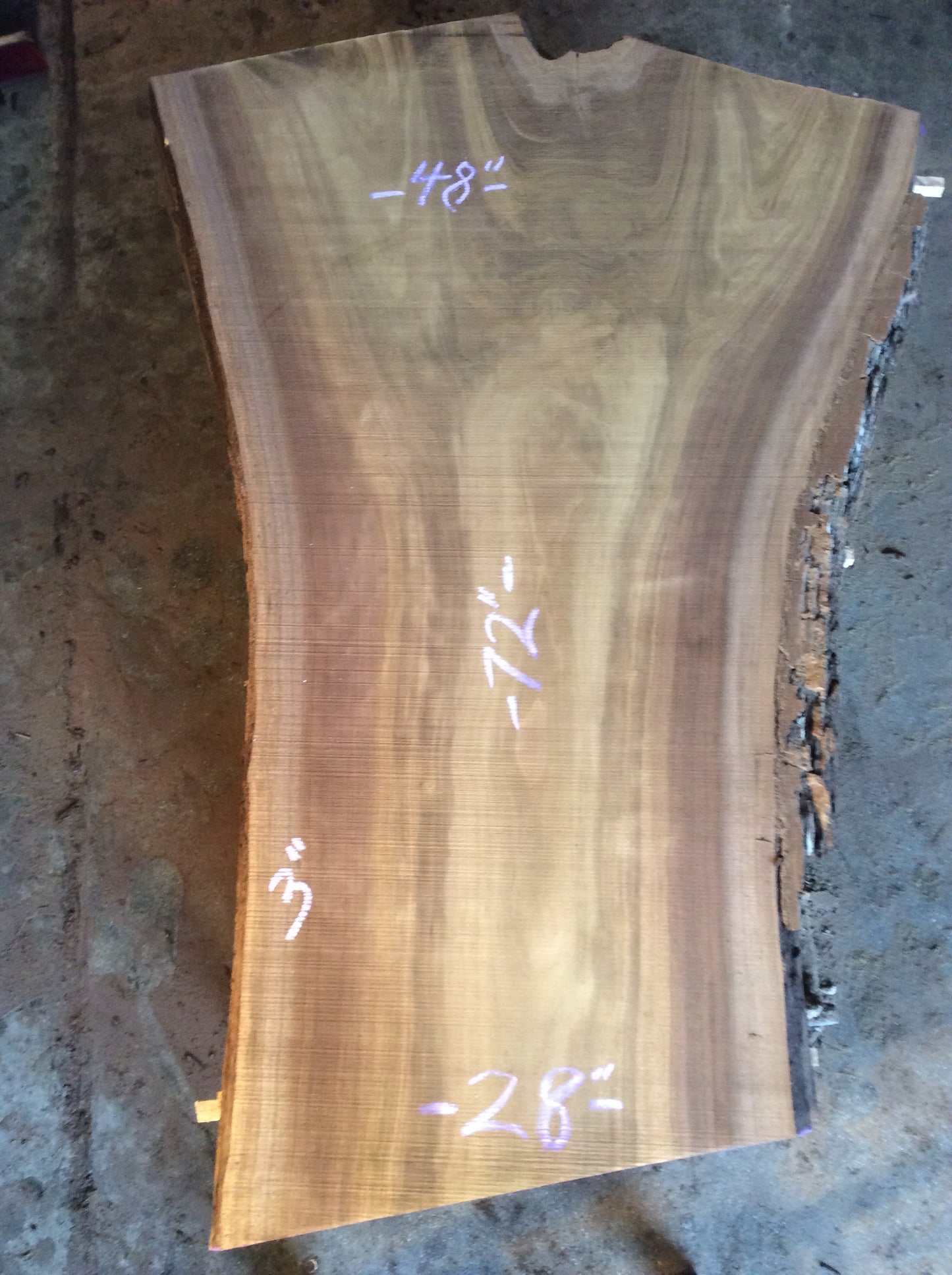 Claro Walnut, Crotch figure nice color