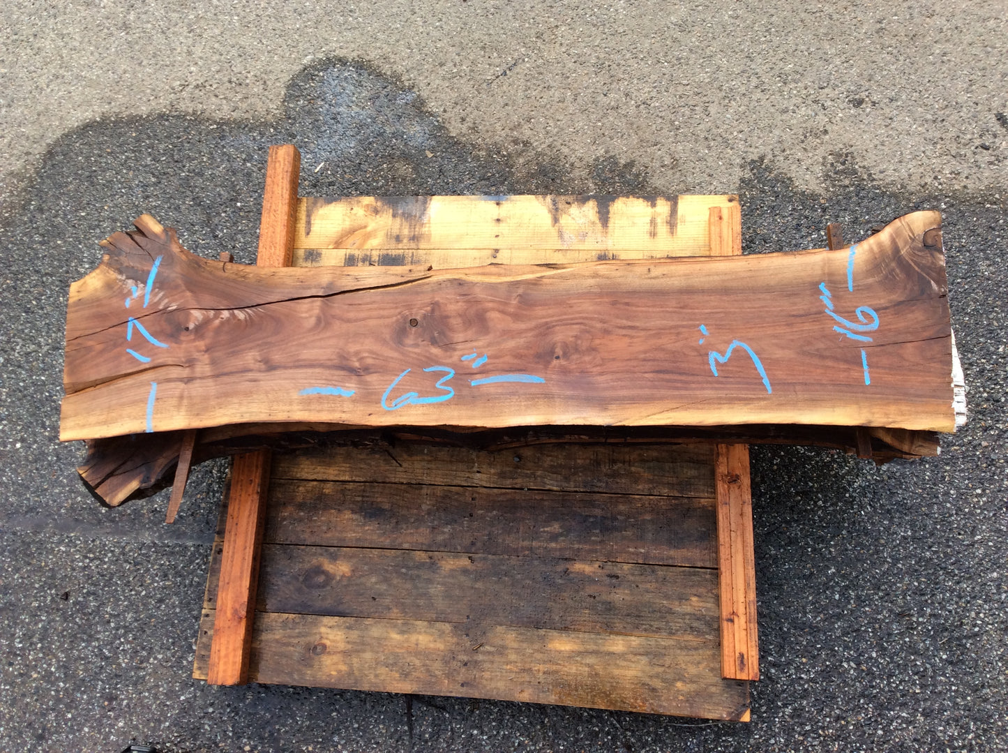 Claro Walnut, Sap wood small knots