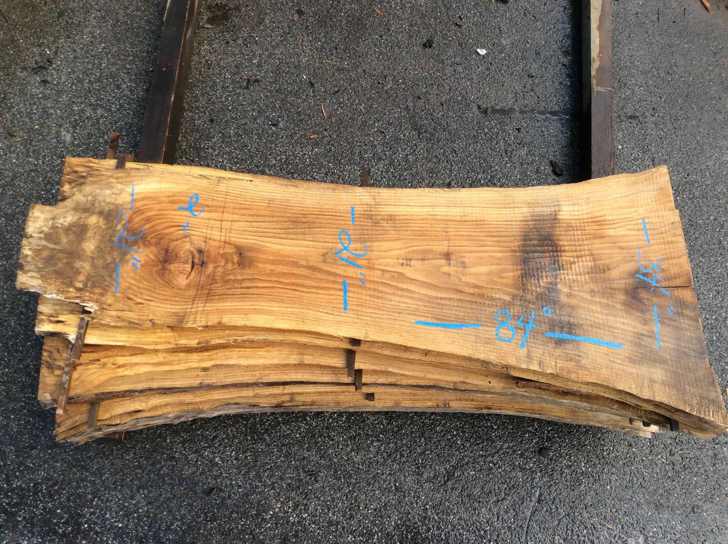 White Oak, Lg knot / Outside cut