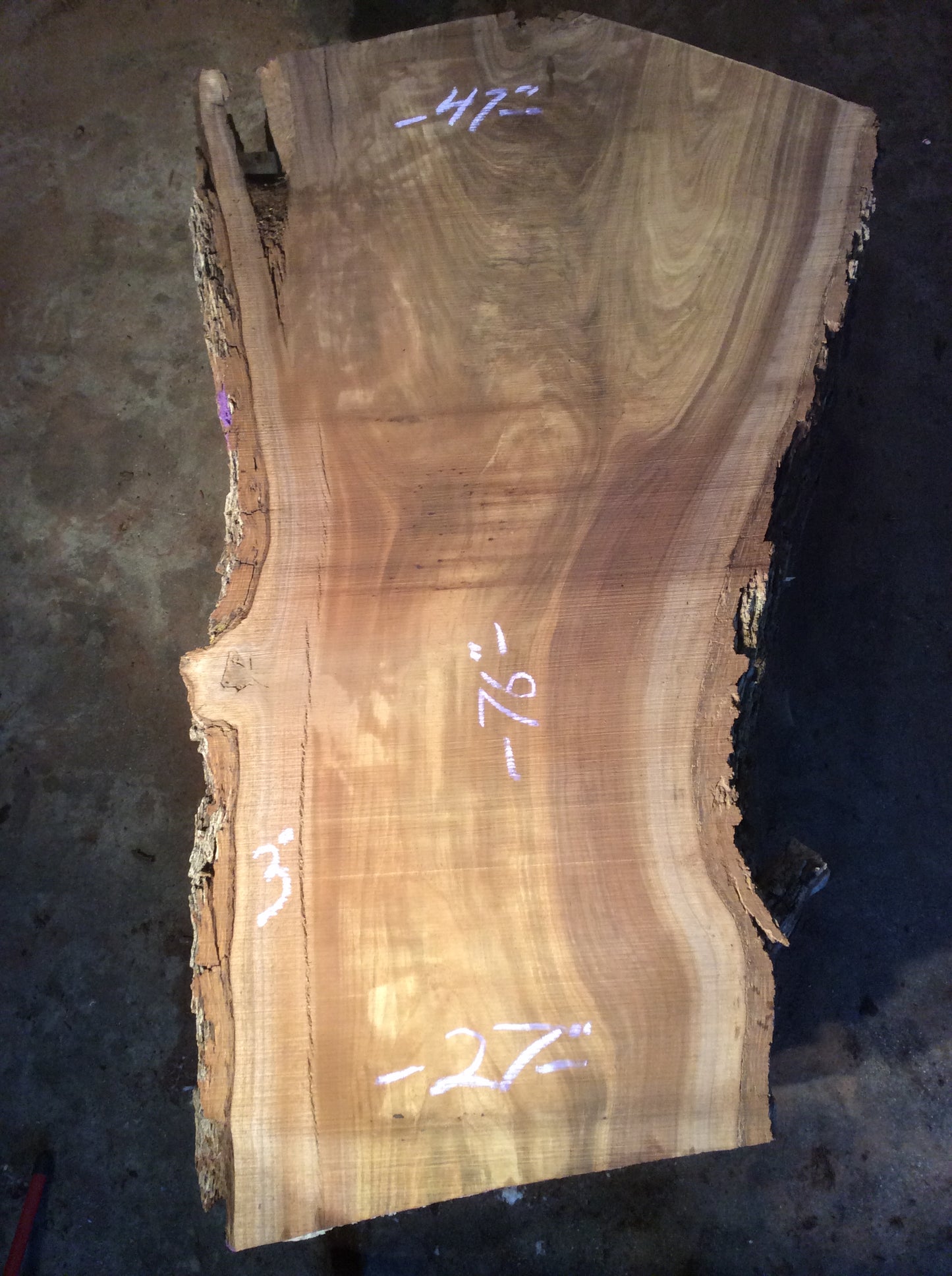 Claro Walnut, Heavy crotch figure