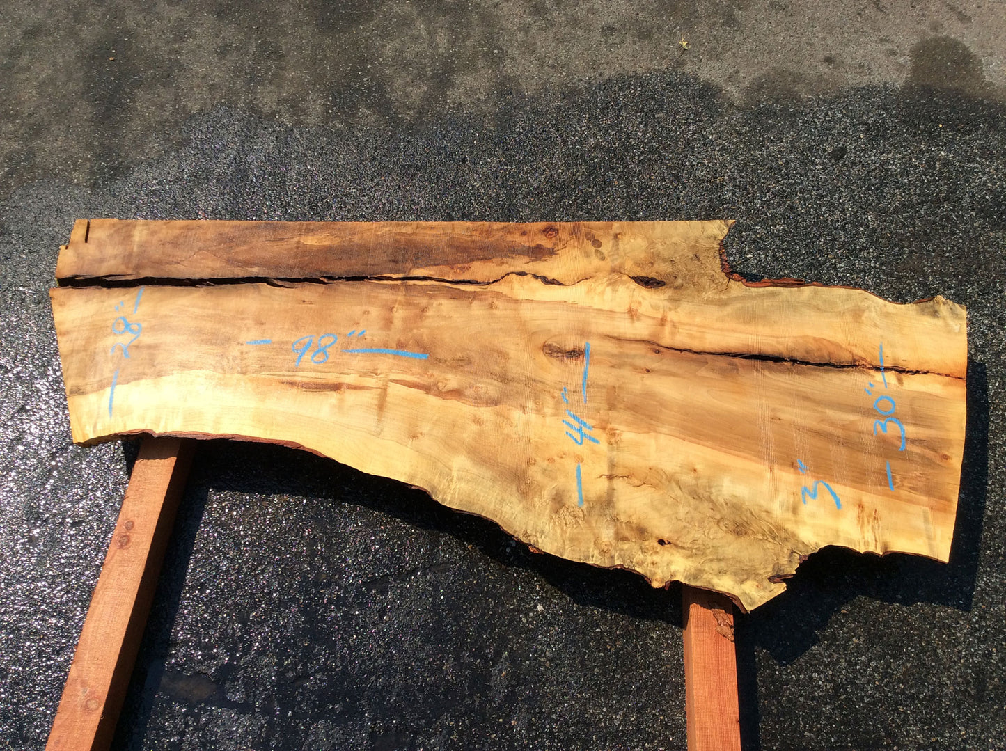 Silver Maple, Live Edge Slab