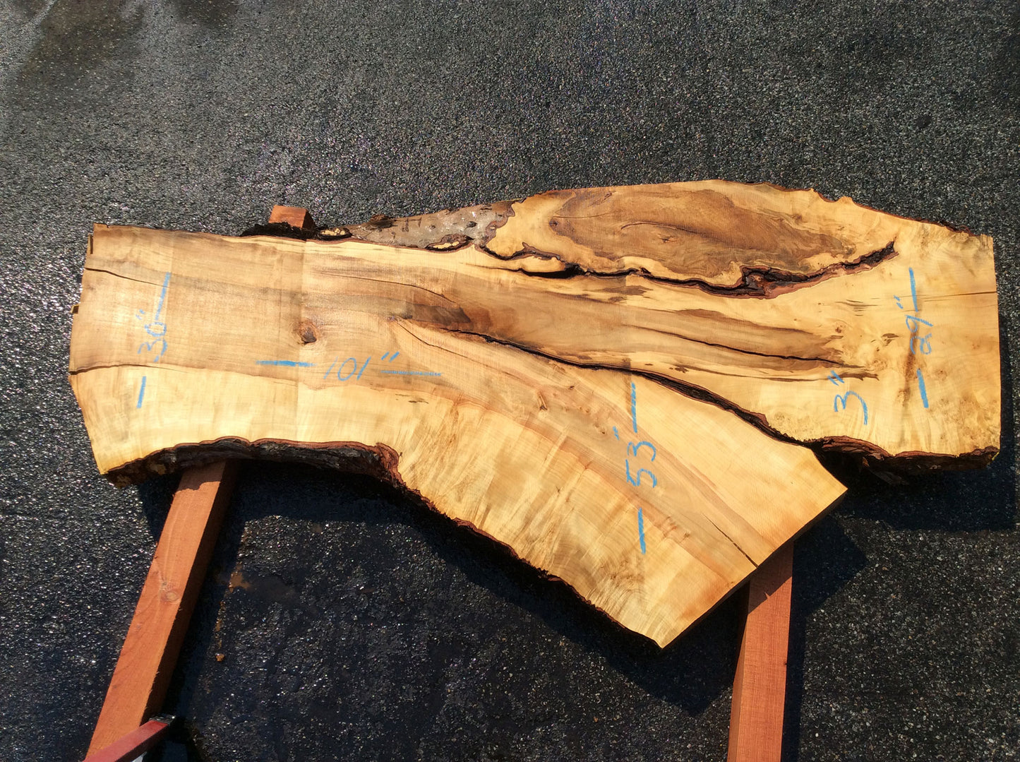 Silver Maple, Live Edge Slab