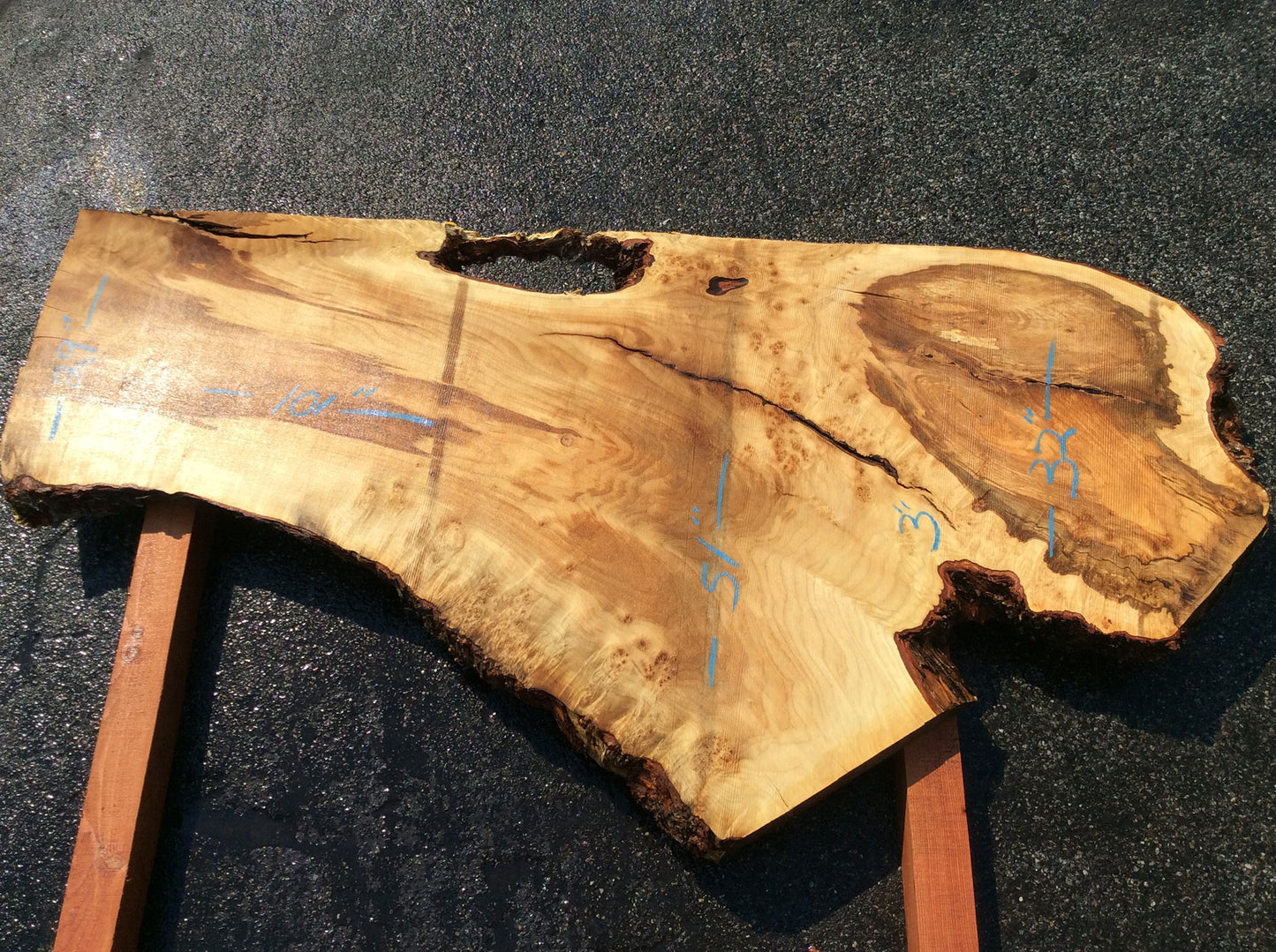 Silver Maple, Live Edge Slab