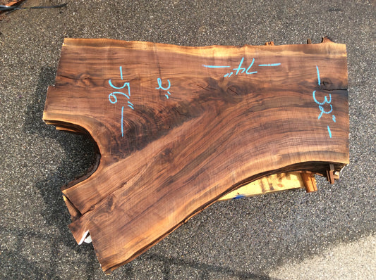 Claro Walnut, Light color crotch figure