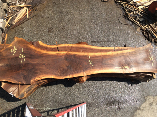 Claro Walnut, Jacket slab sapwood