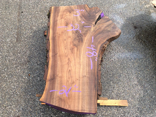 Claro Walnut, Crotch figured lit sapwood