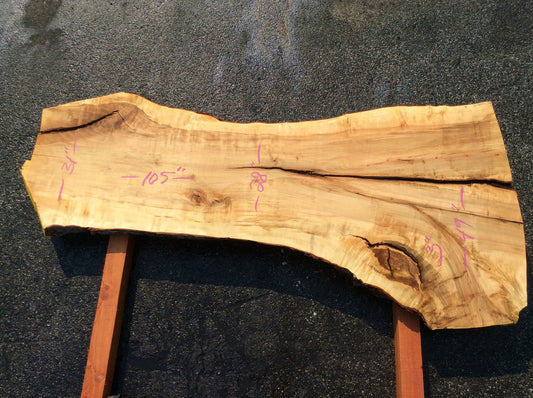 Silver Maple, Live Edge Slab